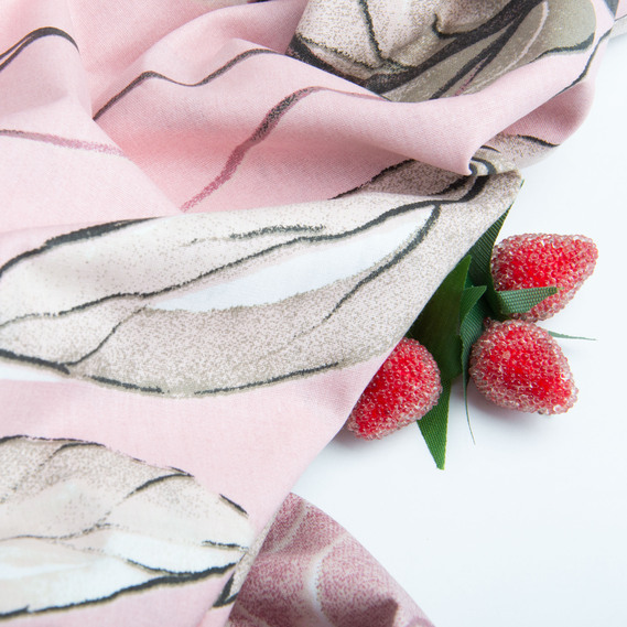 Тканина бязь ранфорс для постільної білизни, бавовна, 130 гр/м2, 240 см 7.22280/43 Пріма пудра, фото 4