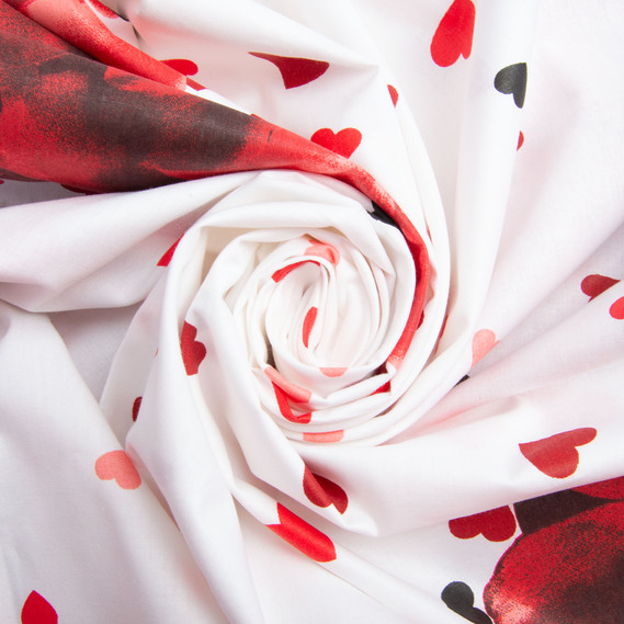 Тканина бязь ранфорс для постільної білизни, бавовна, 130 гр/м2, 240 см 4.23736/2 Любава бордо, фото 1