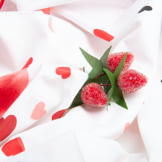 Тканина бязь ранфорс для постільної білизни, бавовна, 130 гр/м2, 240 см 4.23736/2 Любава бордо, фото 4