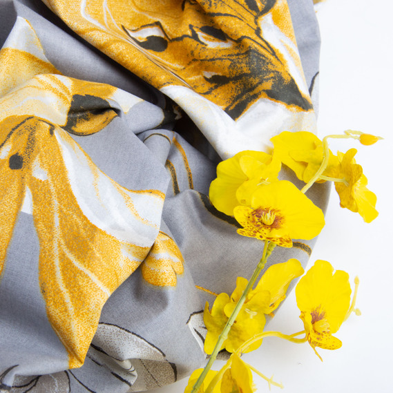 Ткань бязь ранфорс для постельного белья, хлопок, 130 гр/м2, 240 см 7.22280/51 Пріма сіра, фото 4