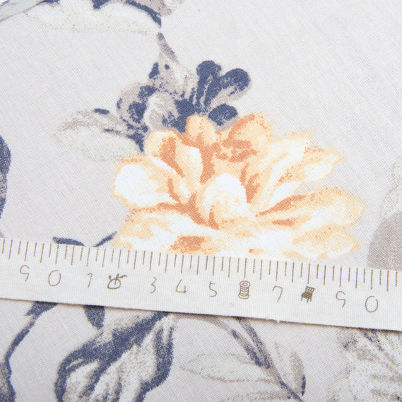 Тканина бязь ранфорс для постільної білизни, бавовна, 130 гр/м2, 240 см 12.27287/5 Клематіс беж, фото 5