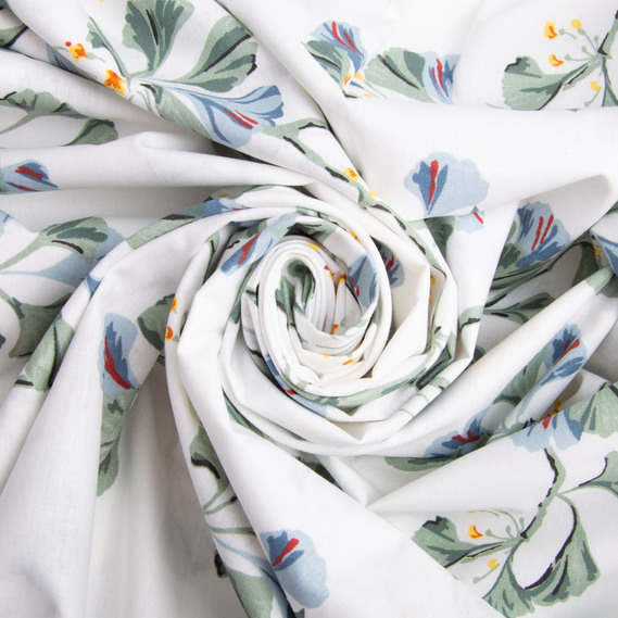 Ranfors coarse calico fabric 9.27731/16 В`юнок Petrol, фото 1