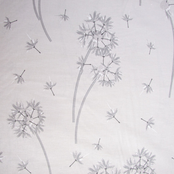 Ranfors coarse calico fabric 7.28087/2 Кульбаби сіра, фото 2