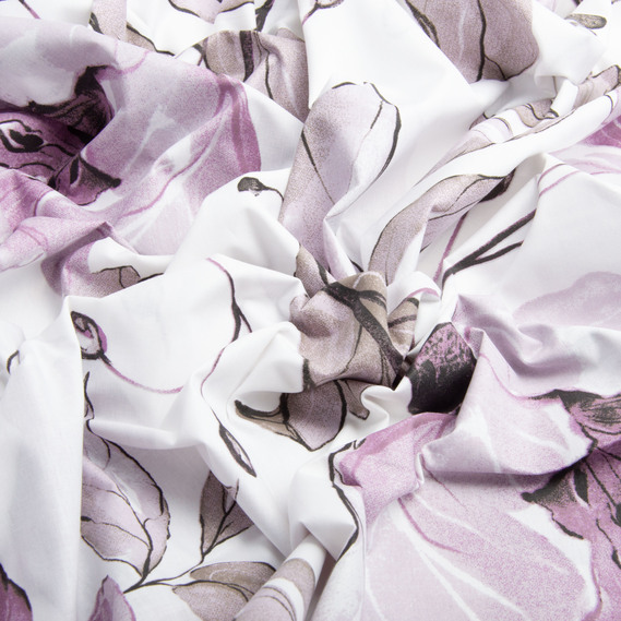 Тканина бязь ранфорс для постільної білизни, бавовна, 130 гр/м2, 240 см 6.22280/7 Пріма ліловий, фото 3