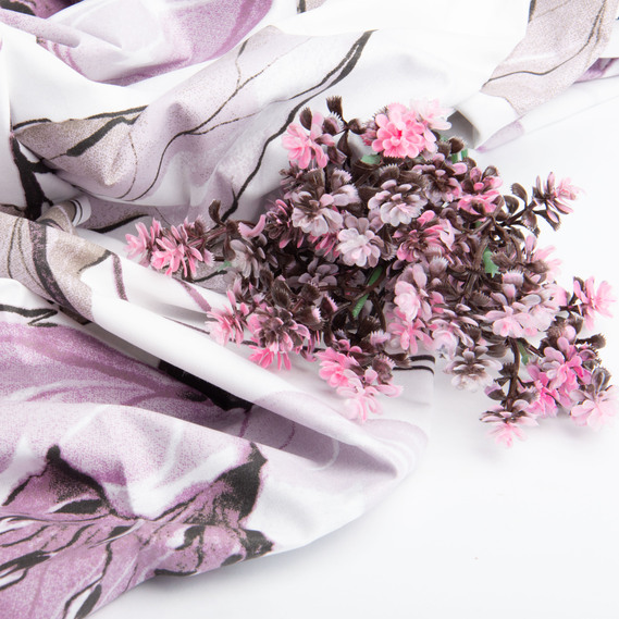 Тканина бязь ранфорс для постільної білизни, бавовна, 130 гр/м2, 240 см 6.22280/7 Пріма ліловий, фото 4