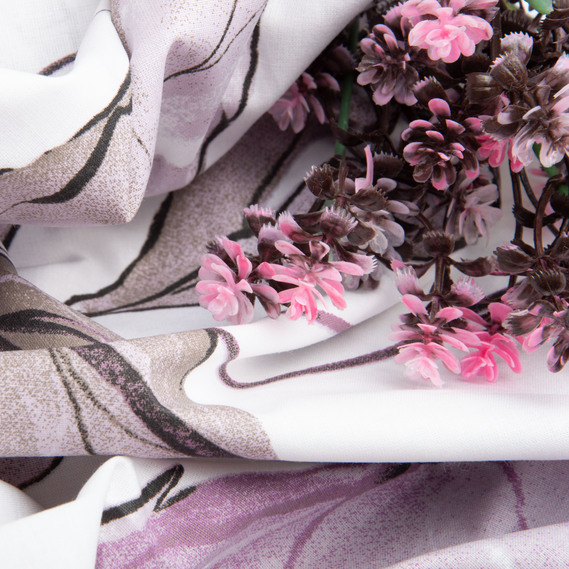 Тканина бязь ранфорс для постільної білизни, бавовна, 130 гр/м2, 240 см 6.22280/7 Пріма ліловий, фото 5