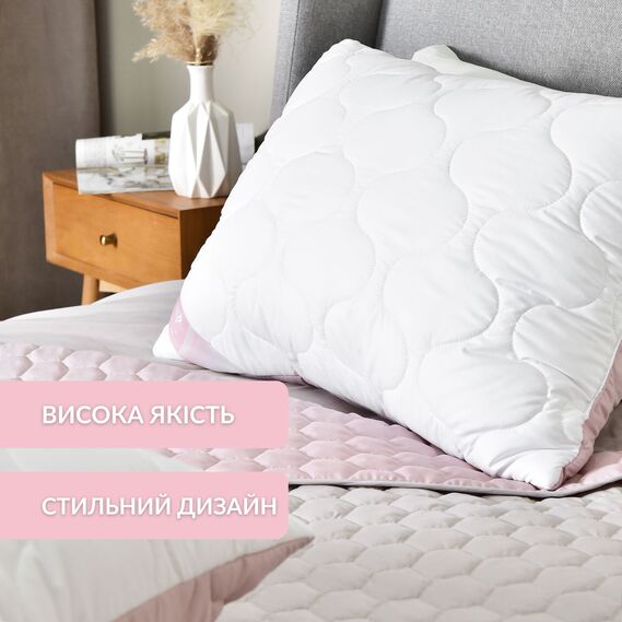 Подушка для сна 50х70 см Soft IDEIA двухсторонняя аналог лебяжьего пуха стеганная, искусственный пух, премиум пудра, фото 6 Подушка для сна 50х70 см Soft IDEIA двухсторонняя аналог лебяжьего пуха стеганная, искусственный пух, премиум пудра, фото 6