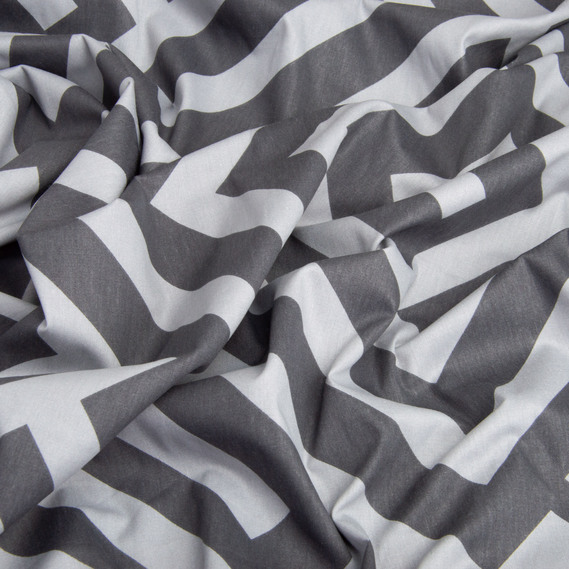 Ткань хлопок сатин для постельного белья, натуральная ткань, постельное белье, 120 гр/м2 ВТ-406А графіті, фото 3