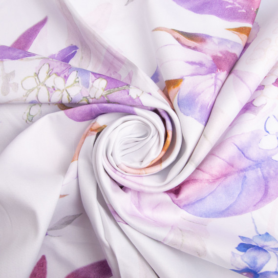 Satin fabric for bed linen cotton 2.4 m 23-0564 v-2 земфіра, фото 1