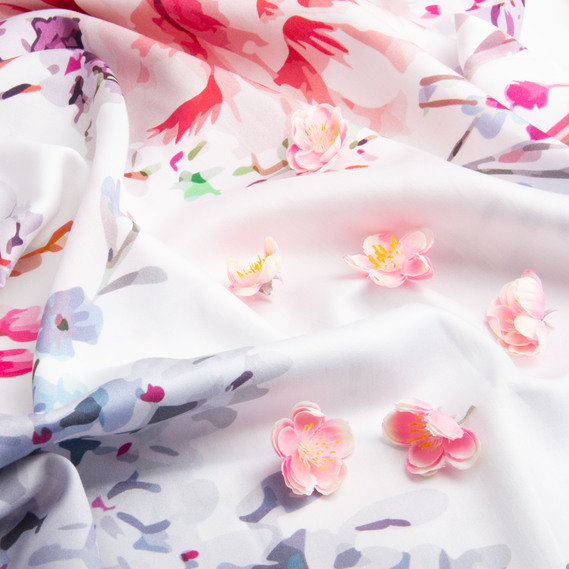 Тканина сатин для постільної білизни однотонна, щіл 130 гр/м2 210 ТС, бавовна, 240 см 630/v-2 півонія, фото 4