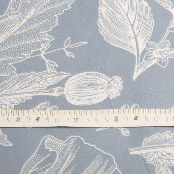 Ткань сатин для постельного белья, пл 130 гр/м2 210 ТС, хлопок, 240 см M 02231/17 мак сірий, фото 5