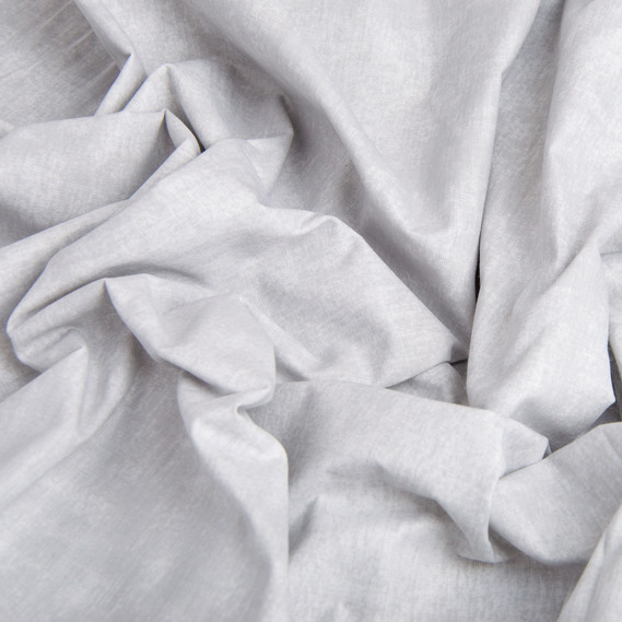 Тканина бязь ранфорс для постільної білизни, бавовна, 130 гр/м2, 240 см M 01033/2 т/сірий меланж, фото 3