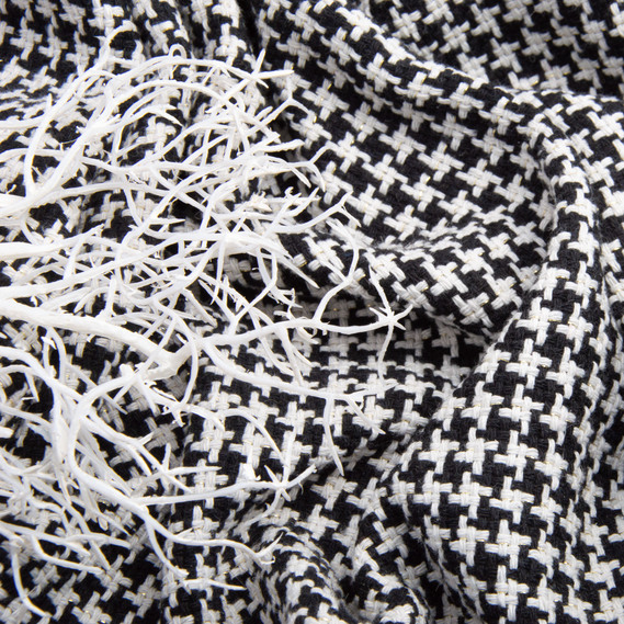 Ткань костюмная AT-26537 рогожка Звезда, 150 см, 415 гр/м2 чорна, фото 3