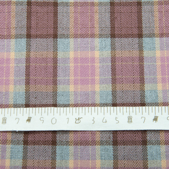 Ткань костюмная Клетка, 150 см, 275 гр/м2, Клетка, Шотландка, костюмка коричнева фрез сіра, фото 5