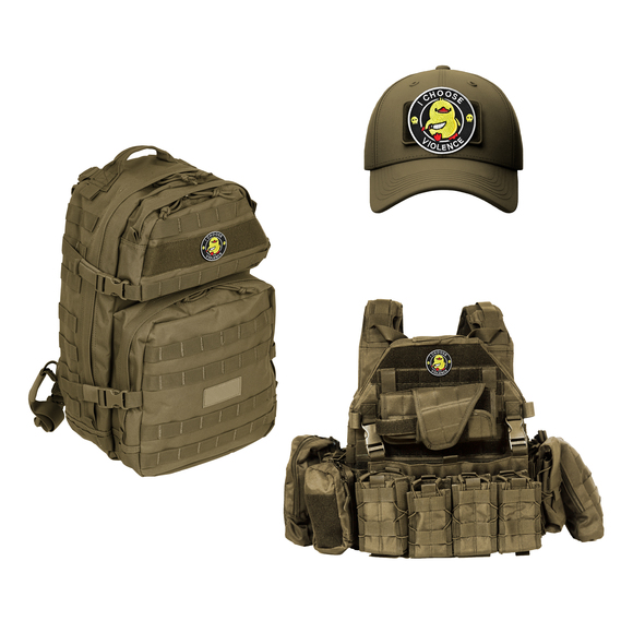 Patch I Choose Violence 7,6 см Military Embroidered Patch with Hook & Loop Backing, фото 5