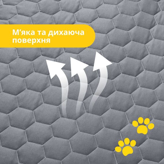 Лежанка матрас 80х120х12 см лежак для домашних животных размер XL с чехлом на молнии и подушкой для собак и кошек сірий, фото 4