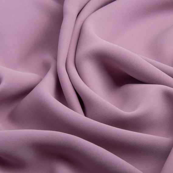 Barbie crepe suit fabric, 145 cm wide, 228 g/m², suitable for clothing, dresses, suits, and skirts сірий фрез, фото 2