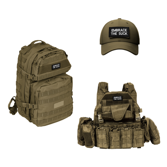 2-Piece Embrace the Suck Patch Set with Hook Backing – 4×8 cm Embroidered Tactical Morale Patches, фото 7