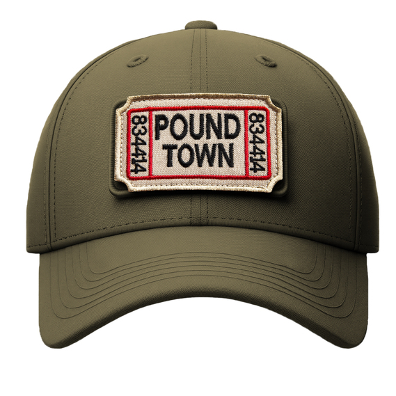 2-Piece Patch Set "Ticket to Pound Town" with Hook Backing – 4.6×7.6 cm Embroidered Morale Patches, фото 9