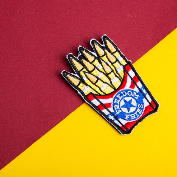 Шеврон нашивка Freedom Fries Patch 5×8 см вишитий патч нашивка на липучці, фото 5 Шеврон нашивка Freedom Fries Patch 5×8 см вишитий патч нашивка на липучці, фото 5