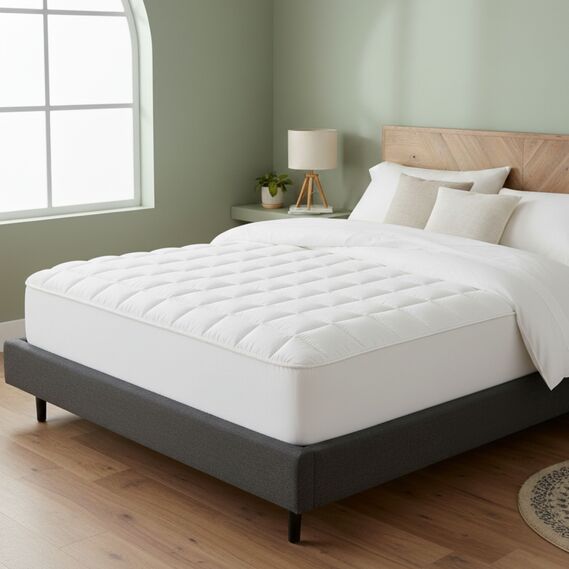 Наматрасник 90×200×35 SleepDream с натяжным бортом по периметру, гипоаллергенный, сверхплотный, защитный, фото 1