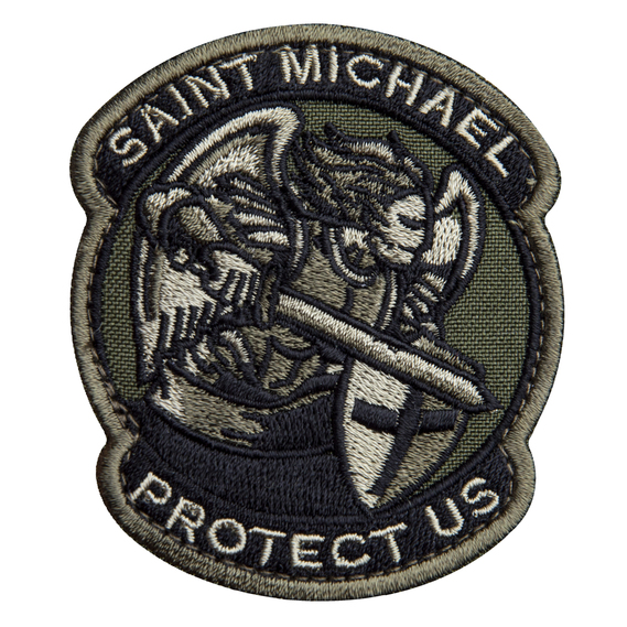 Saint Michael Patch with Hook-and-Loop Backing 7х7.6 cm Embroidered Morale Patch, фото 1 Saint Michael Patch with Hook-and-Loop Backing 7х7.6 cm Embroidered Morale Patch, фото 1