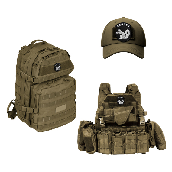 Secret Squirrel Patch with Hook-and-Loop Backing 7.5×8.5 cm Embroidered Tactical Morale Patch, фото 7