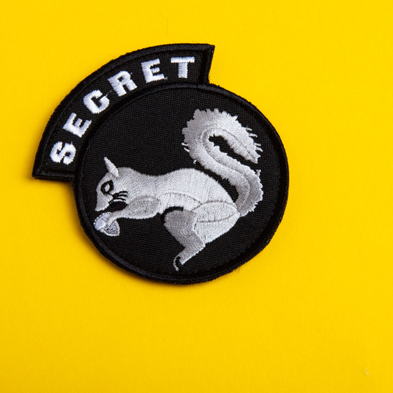 Secret Squirrel Patch with Hook-and-Loop Backing 7.5×8.5 cm Embroidered Tactical Morale Patch, фото 10