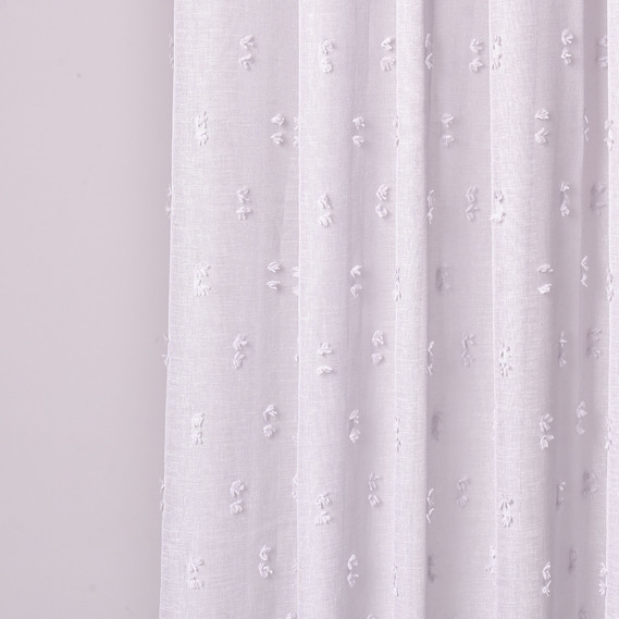 Ткань тюль однотонная марлевка Штрих, 320 см, 94 гр/м2 V-109 сіра, фото 2