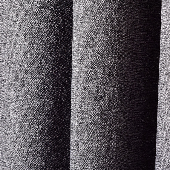 Ткань портьерная однотонная Лофт, 315 см, 210 гр/м2, шторная ткань, ткань для штор, шторы, портьеры, гардины, ткань гардинная V-18 т/сіра, фото 3