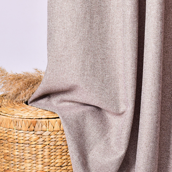 Plain curtain fabric Loft, 315 cm wide, drapery fabric, suitable for curtains, drapes, and sheers V-09 лате, фото 4