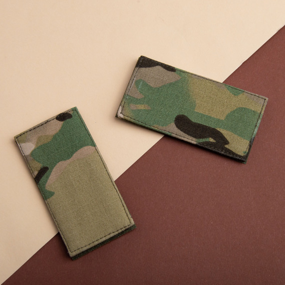 Set of 2 Rank Patches with Hook Backing – Ukrainian Armed Forces Soldier, 5×10 cm, Embroidered Multicam Patch, фото 5