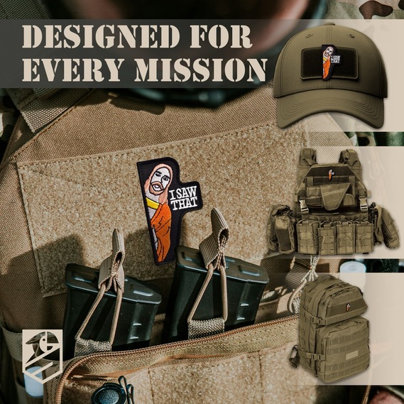 2Pcs I Saw That Patch Set – Embroidered Jesus Morale Patches for Tactical Backpack, Vest, Dog Harness, Hat, Jacket – Hook Backing, Sew-On Option, 1.7x3 Inches, фото 3