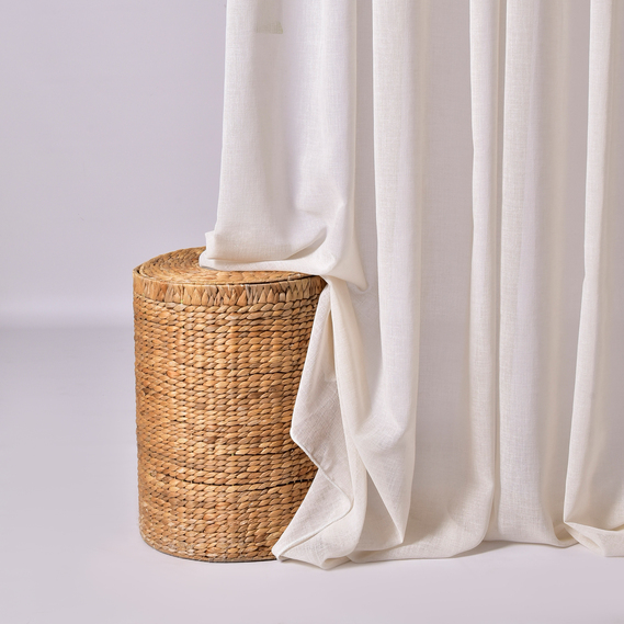 Тканина тюль однотонний рогожка Nata, 300 см, 153 гр/м2 V-217 krem, фото 3 Тканина тюль однотонний рогожка Nata, 300 см, 153 гр/м2 V-217 krem, фото 3