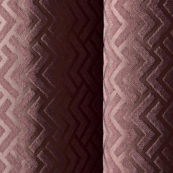Тканина портьєрна жакардова Зигзаг, 290 см, 207 гр/м2, шторна тканина, тканина для штор, штори, портьєри, гардіни, тканина для гардин VH1859 кава, фото 3