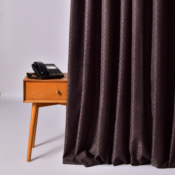 Тканина портьєрна жакардова Зигзаг, 290 см, 207 гр/м2, шторна тканина, тканина для штор, штори, портьєри, гардіни, тканина для гардин H1872 т.сіра, фото 4 Тканина портьєрна жакардова Зигзаг, 290 см, 207 гр/м2, шторна тканина, тканина для штор, штори, портьєри, гардіни, тканина для гардин H1872 т.сіра, фото 4