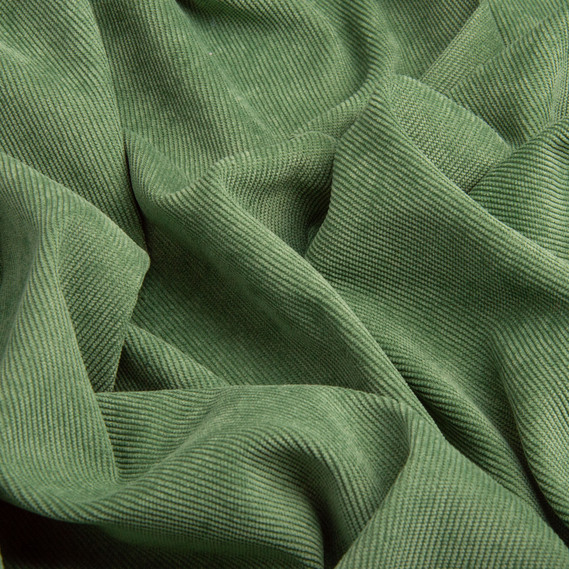 Ткань вельвет однотонный, 150 см, 330 гр/м2, для одежды, платьев, костюмов, юбок V-29 лавр, фото 2
