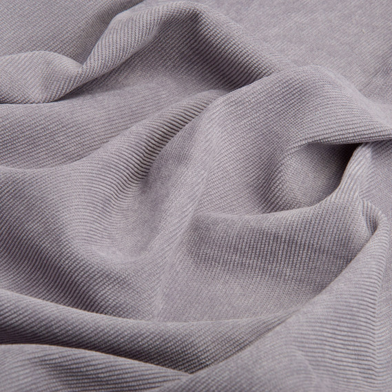 Solid-colored corduroy fabric, 150 cm wide, 330 g/m², suitable for clothing, dresses, suits, and skirts V-34 св.сірий, фото 2 Solid-colored corduroy fabric, 150 cm wide, 330 g/m², suitable for clothing, dresses, suits, and skirts V-34 св.сірий, фото 2