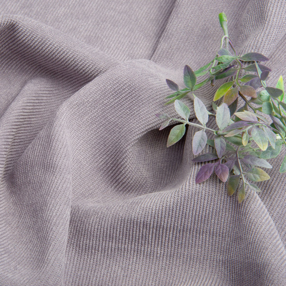 Solid-colored corduroy fabric, 150 cm wide, 330 g/m², suitable for clothing, dresses, suits, and skirts V-34 св.сірий, фото 3