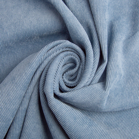 Solid-colored corduroy fabric, 150 cm wide, 330 g/m², suitable for clothing, dresses, suits, and skirts V-4 денім, фото 1 Solid-colored corduroy fabric, 150 cm wide, 330 g/m², suitable for clothing, dresses, suits, and skirts V-4 денім, фото 1