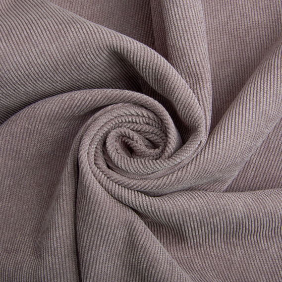 Solid-colored corduroy fabric, 150 cm wide, 330 g/m², suitable for clothing, dresses, suits, and skirts V-7 капучино, фото 1