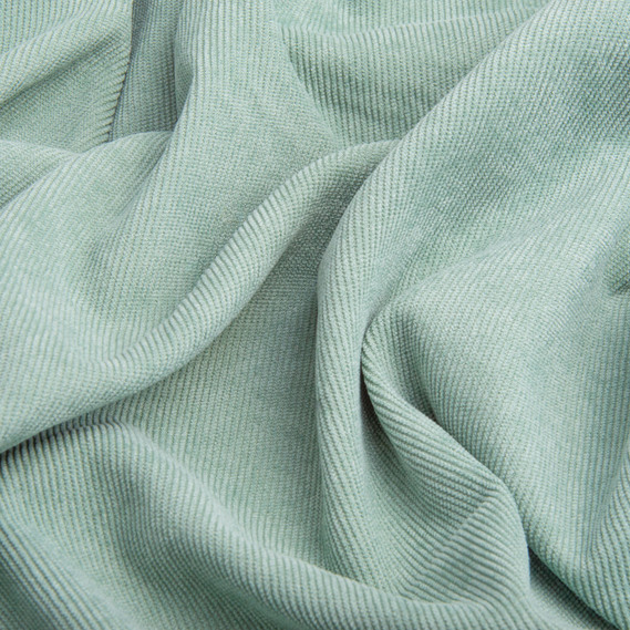 Solid-colored corduroy fabric, 150 cm wide, 330 g/m², suitable for clothing, dresses, suits, and skirts V-10 олива, фото 2