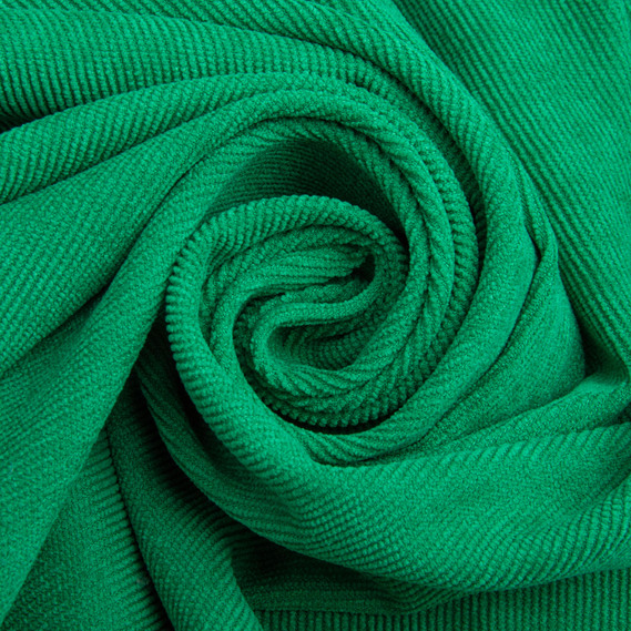 Ткань вельвет однотонный, 150 см, 330 гр/м2, для одежды, платьев, костюмов, юбок V-15 трава, фото 1