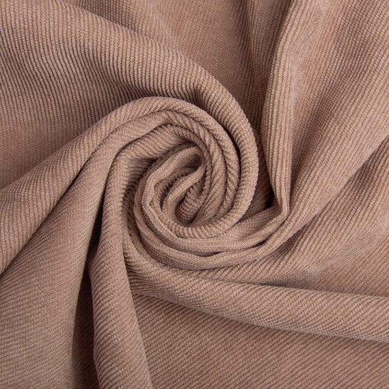 Ткань вельвет однотонный, 150 см, 330 гр/м2, для одежды, платьев, костюмов, юбок V-20 моко, фото 1