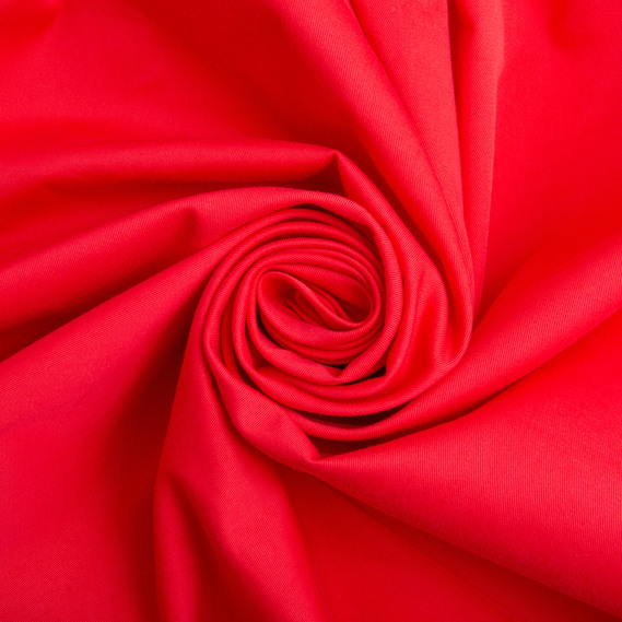 Тканина плащова Генуя, 150 см, 195 гр/м2 яскраво червона, фото 1