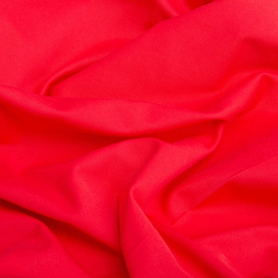 Тканина плащова Генуя, 150 см, 195 гр/м2 яскраво червона, фото 2