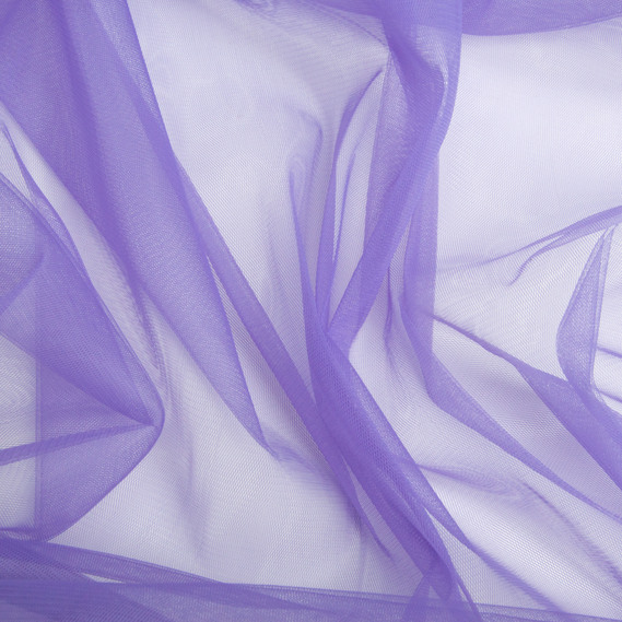 Тканина фатін євро 300 см 15 г/м2 фатин легка декоративна для суконь, костюмів, декору V-H95 фіолет, фото 2