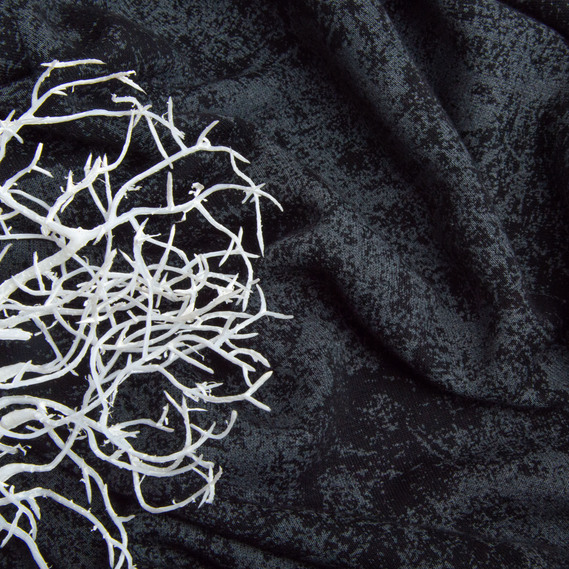 Тканина трикотаж трьохнитка Мармур фліс, 310 гр/м2, 185 см чорний, фото 3 Тканина трикотаж трьохнитка Мармур фліс, 310 гр/м2, 185 см чорний, фото 3