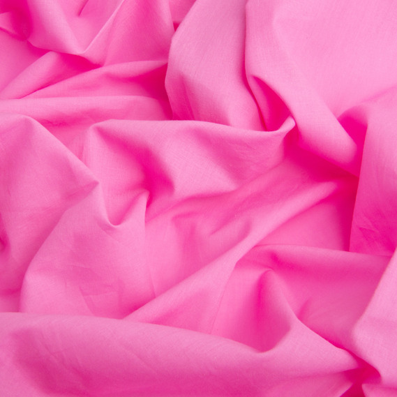 Тканина батист однотонна натуральна бавовна, 140 см, 74 гр/м2, для сорочок, суконь, дитячого одягу, легка, дихаюча рожевий, фото 2