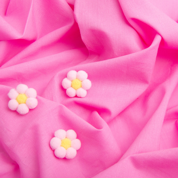 Тканина батист однотонна натуральна бавовна, 140 см, 74 гр/м2, для сорочок, суконь, дитячого одягу, легка, дихаюча рожевий, фото 3